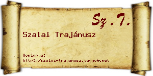 Szalai Trajánusz névjegykártya